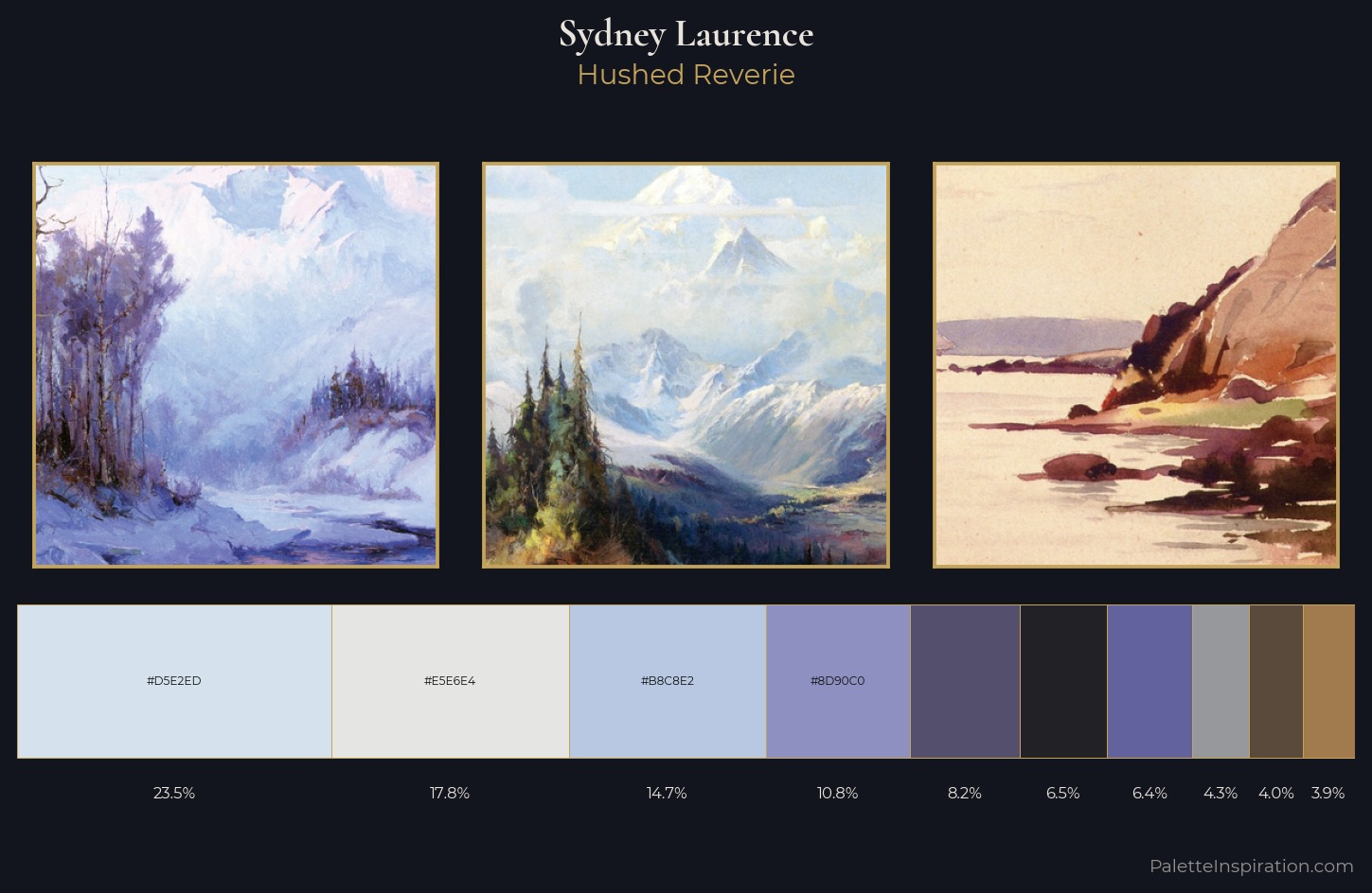 Sydney Laurence Palette 1 — Hushed Reverie