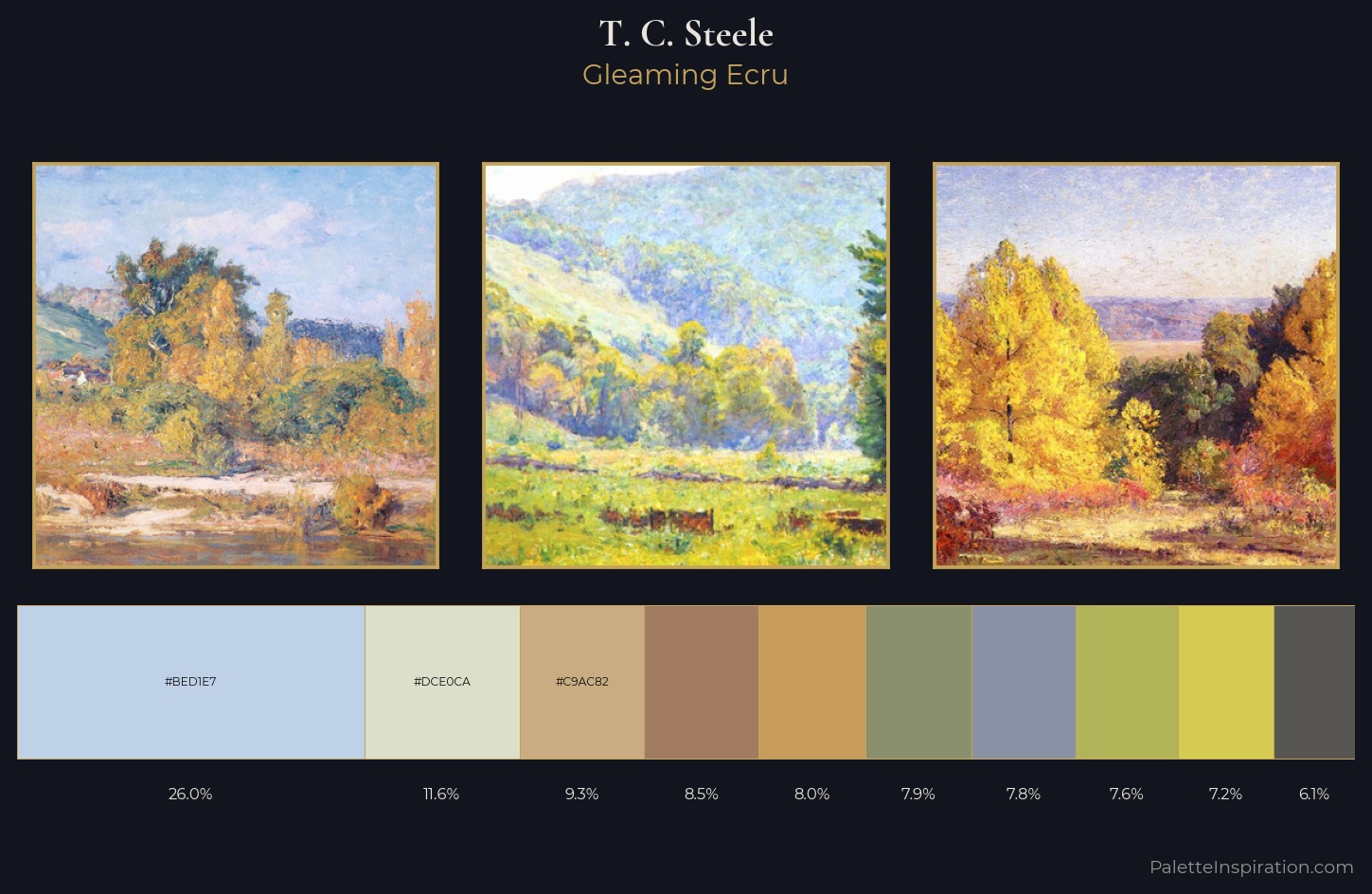T. C. Steele Palette 1 — Gleaming Ecru