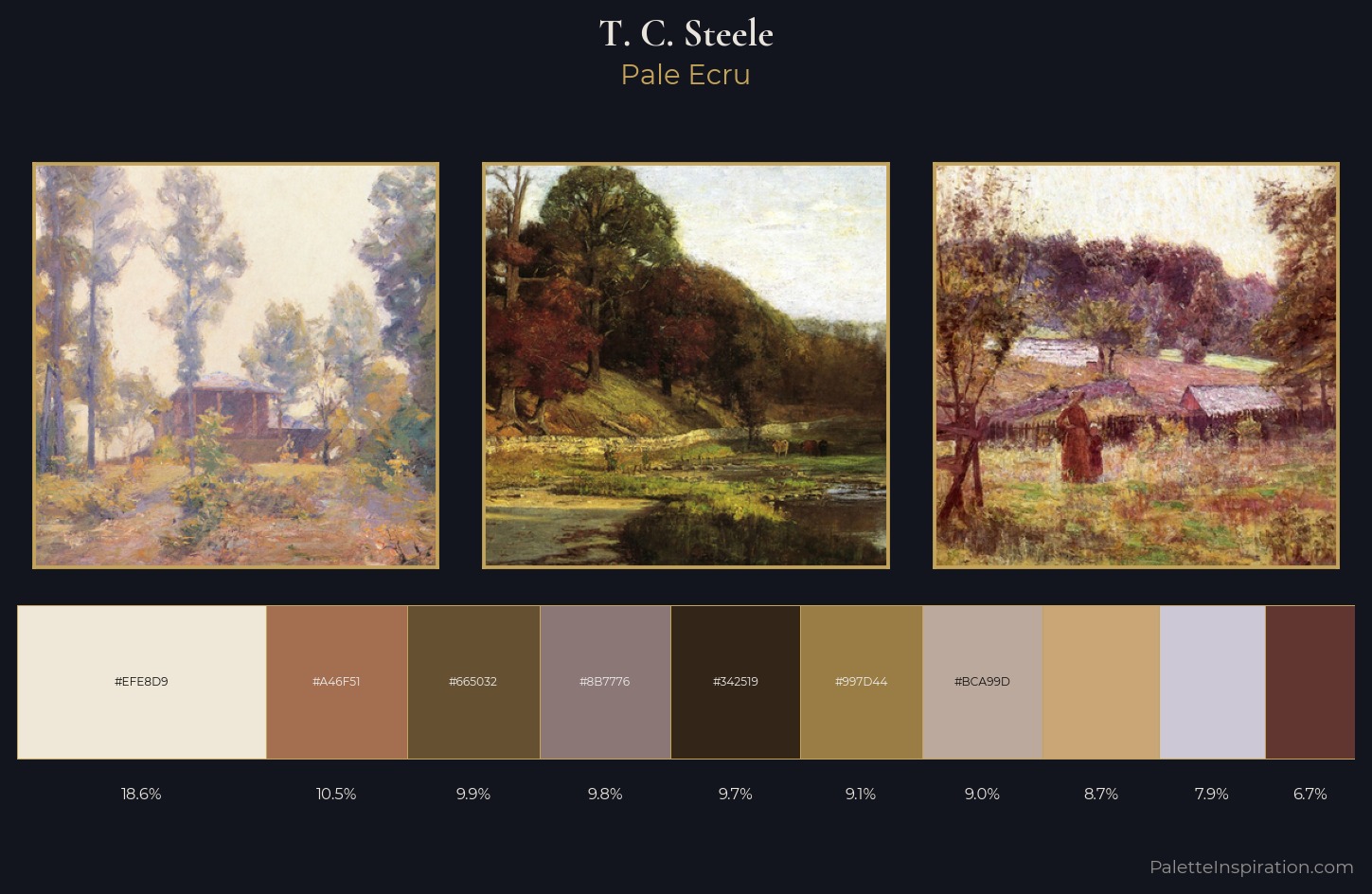 T. C. Steele Palette 3 — Pale Ecru