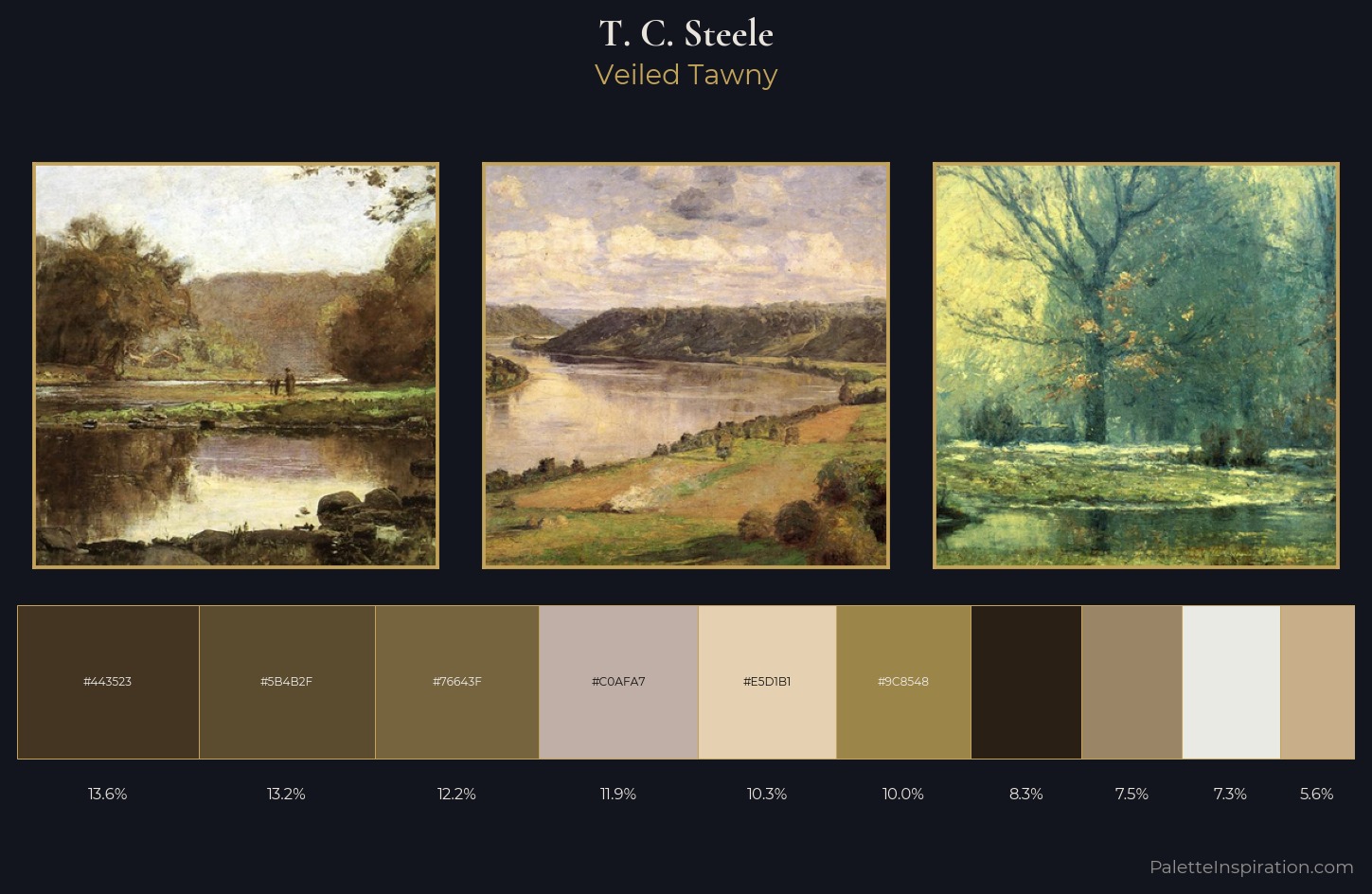 T. C. Steele Palette 5 — Veiled Tawny