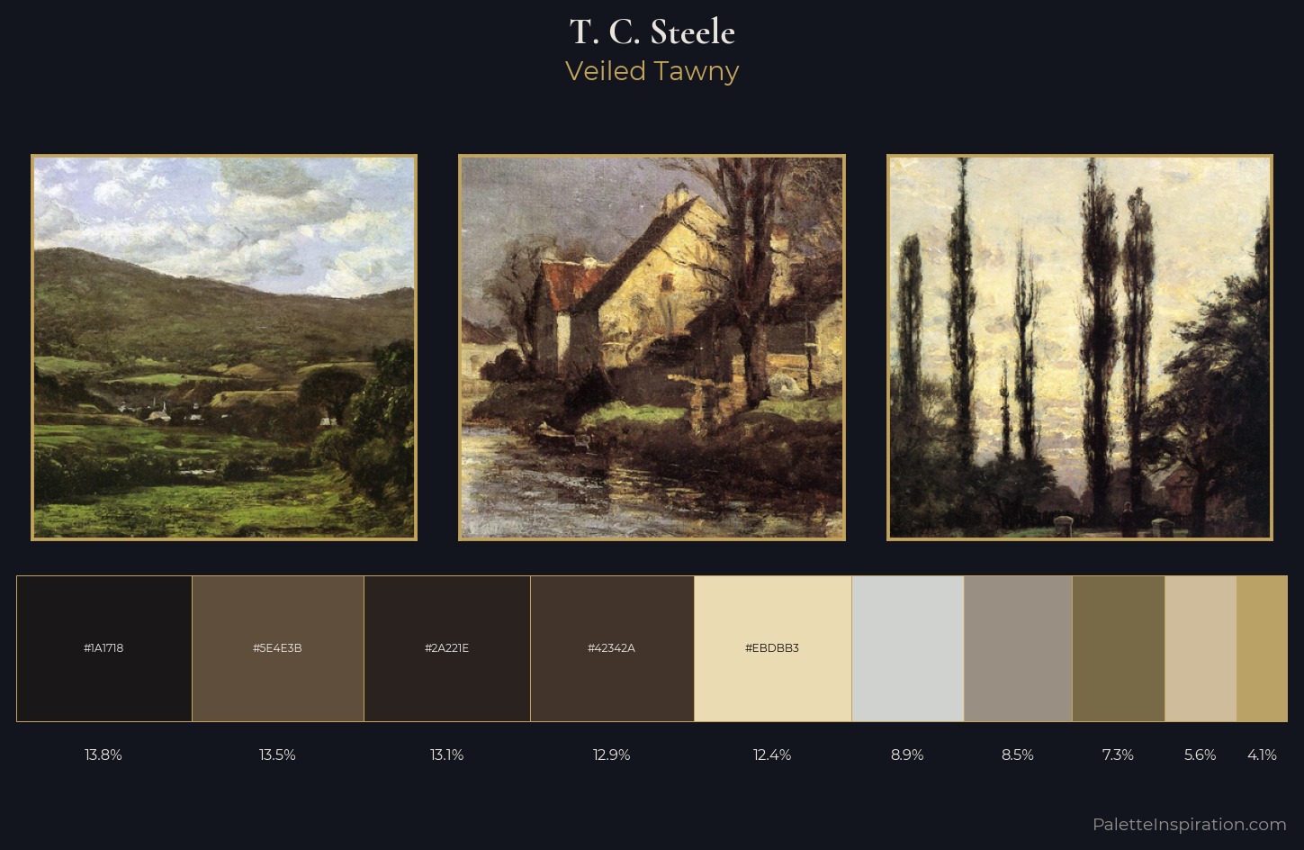 T. C. Steele Palette 7 — Veiled Tawny
