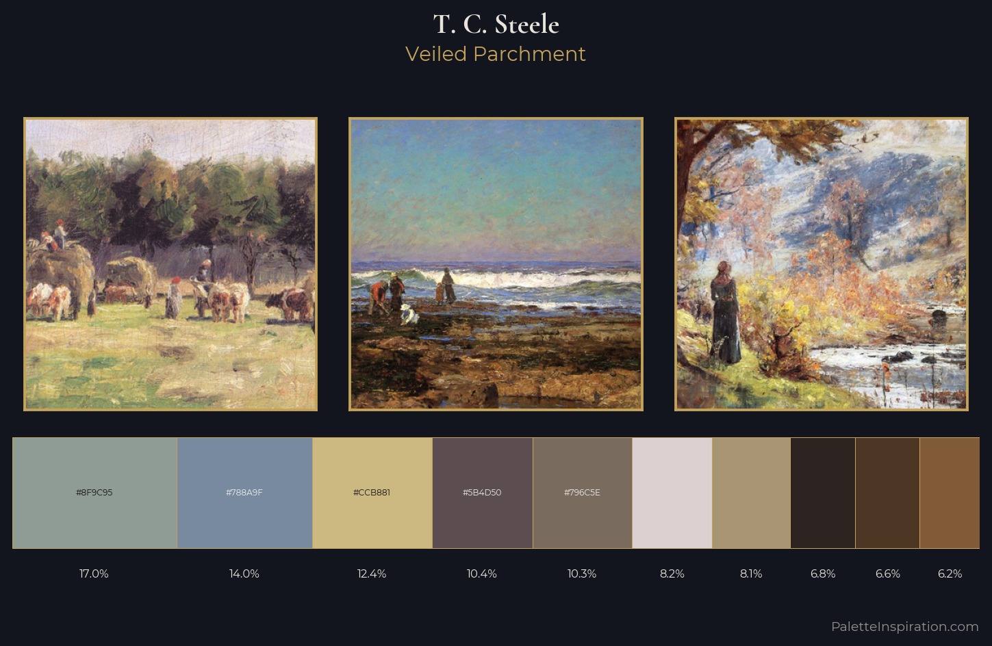 T. C. Steele Palette 8 — Veiled Parchment