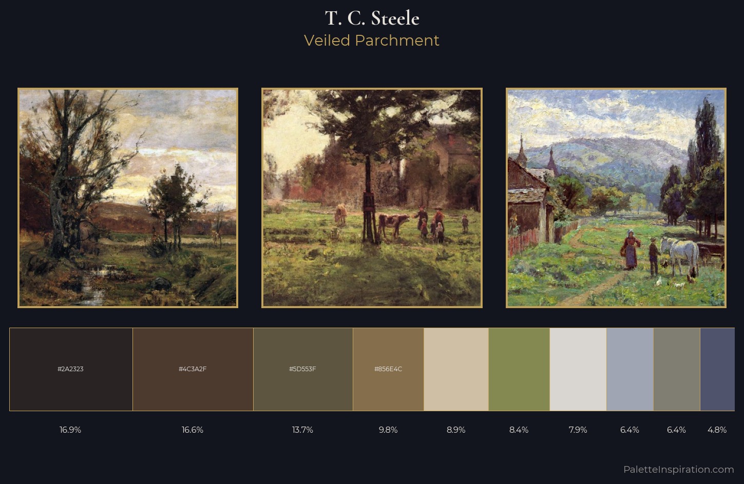 T. C. Steele Palette 9 — Veiled Parchment