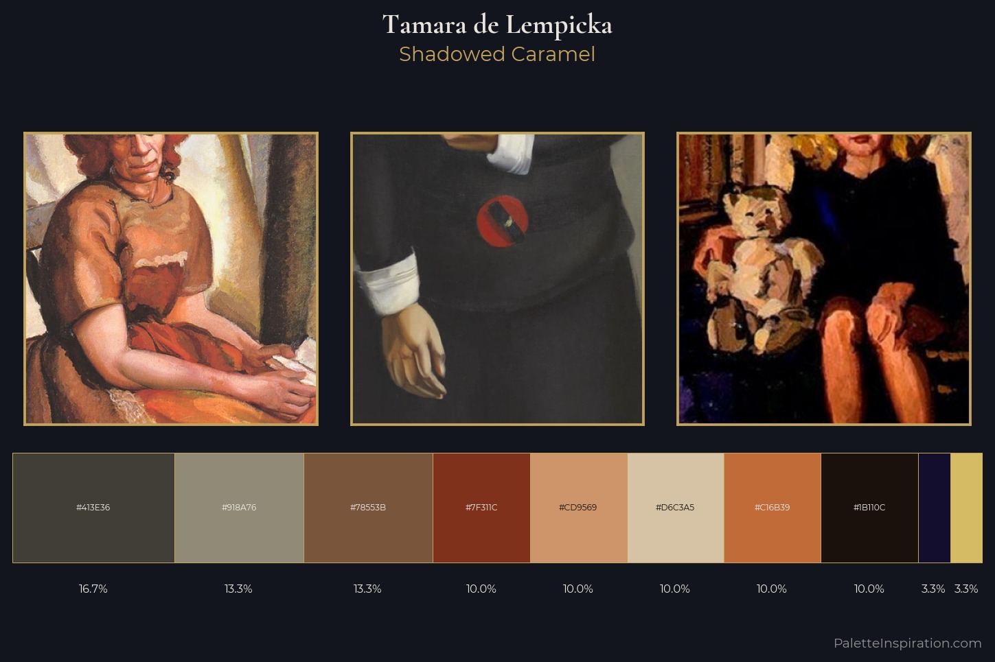Tamara de Lempicka Master Palette — Shadowed Caramel