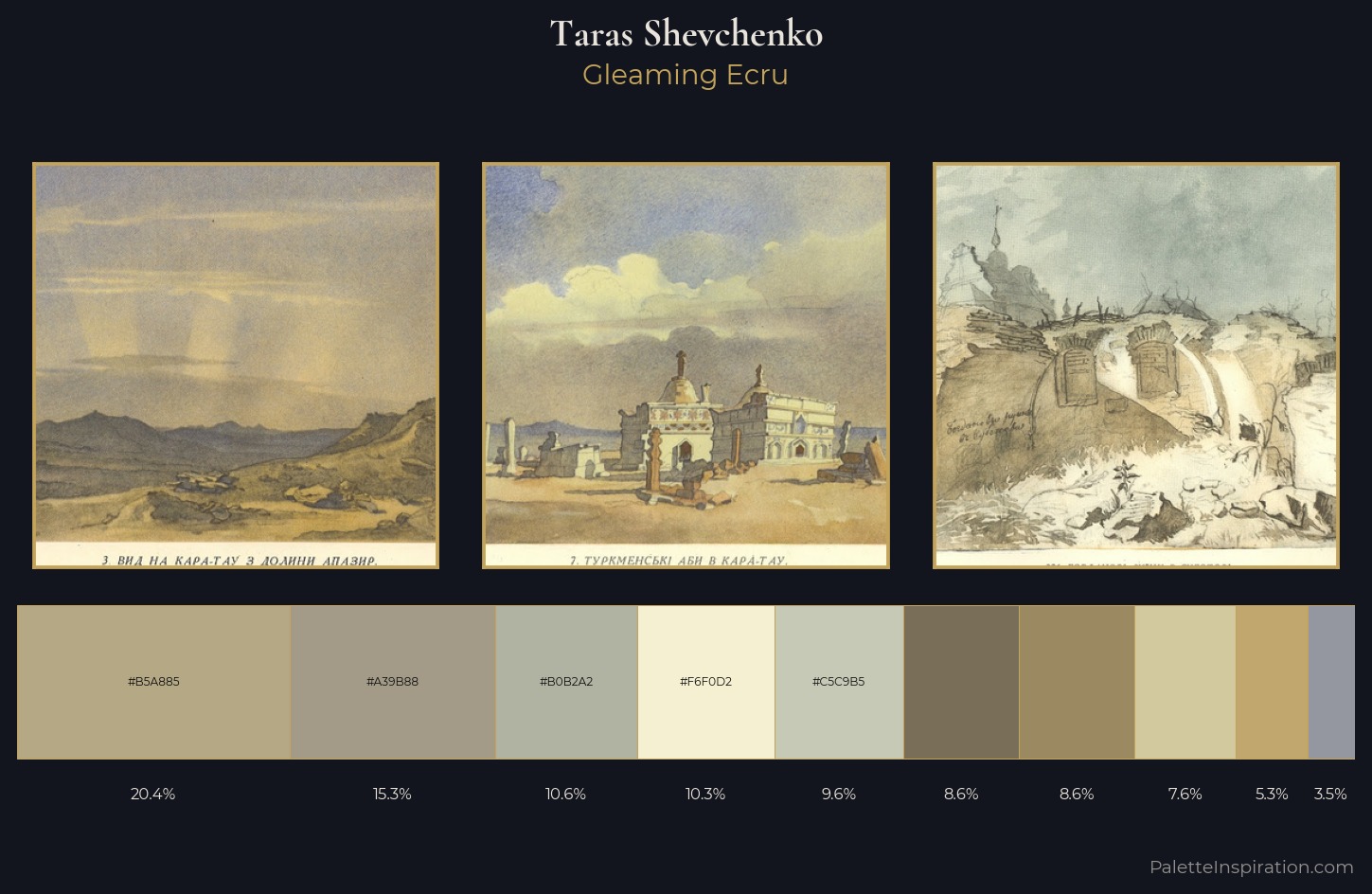 Taras Shevchenko Palette 3 — Gleaming Ecru