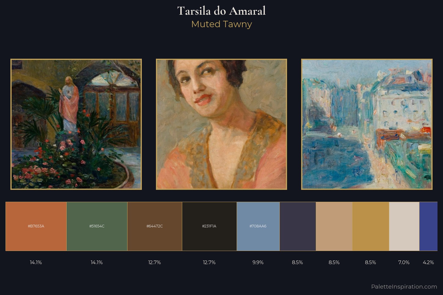 Tarsila do Amaral Master Palette — Muted Tawny