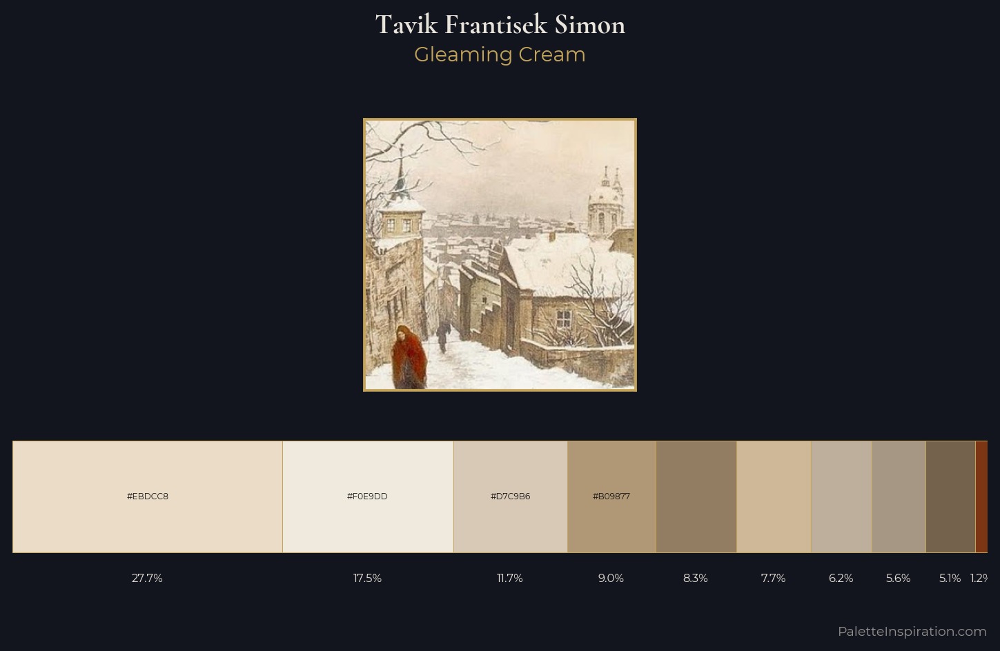Tavik Frantisek Simon Palette 1 — Gleaming Cream