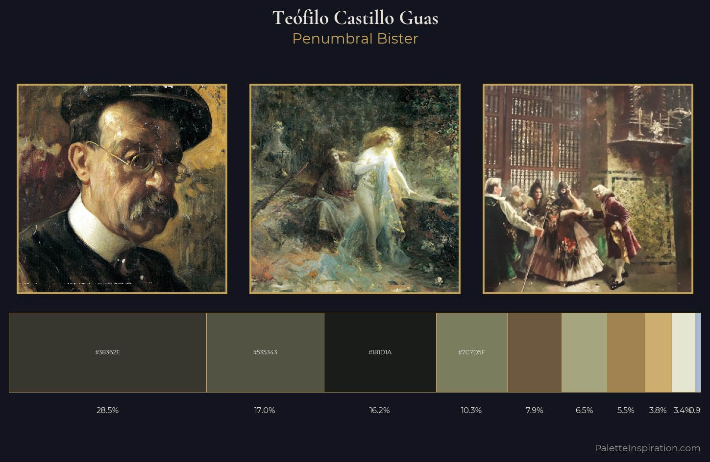 Teófilo Castillo Guas Palette 1 — Penumbral Bister
