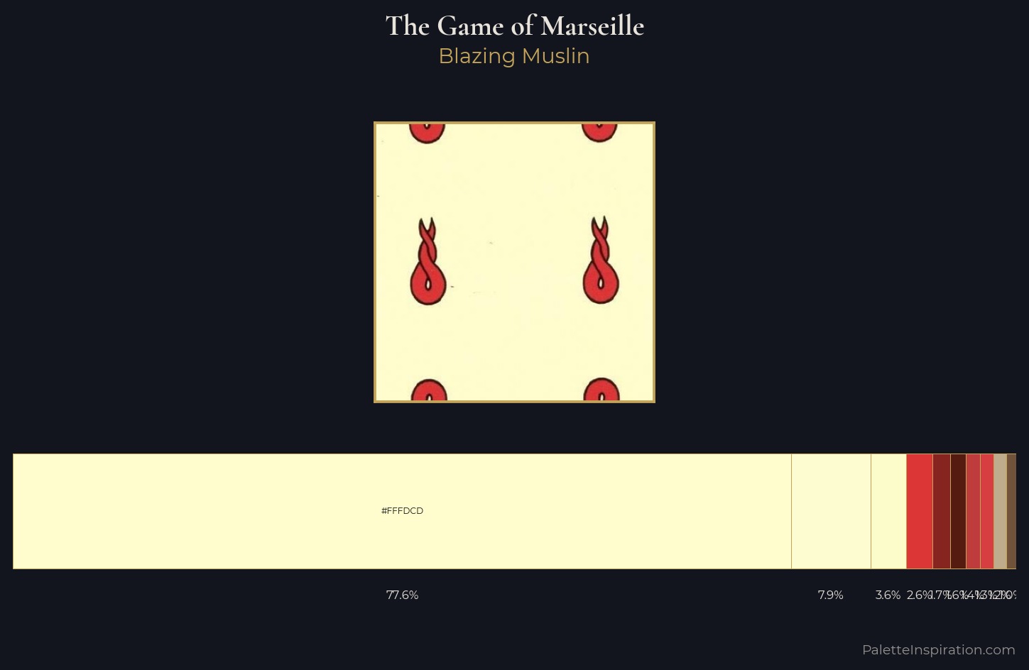 The Game of Marseille Palette 2 — Blazing Muslin