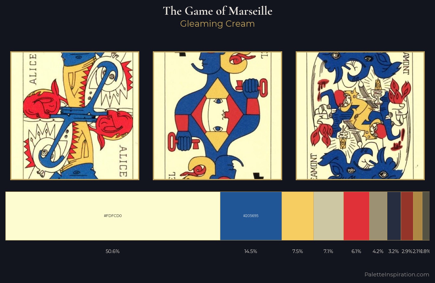 The Game of Marseille Palette 3 — Gleaming Cream
