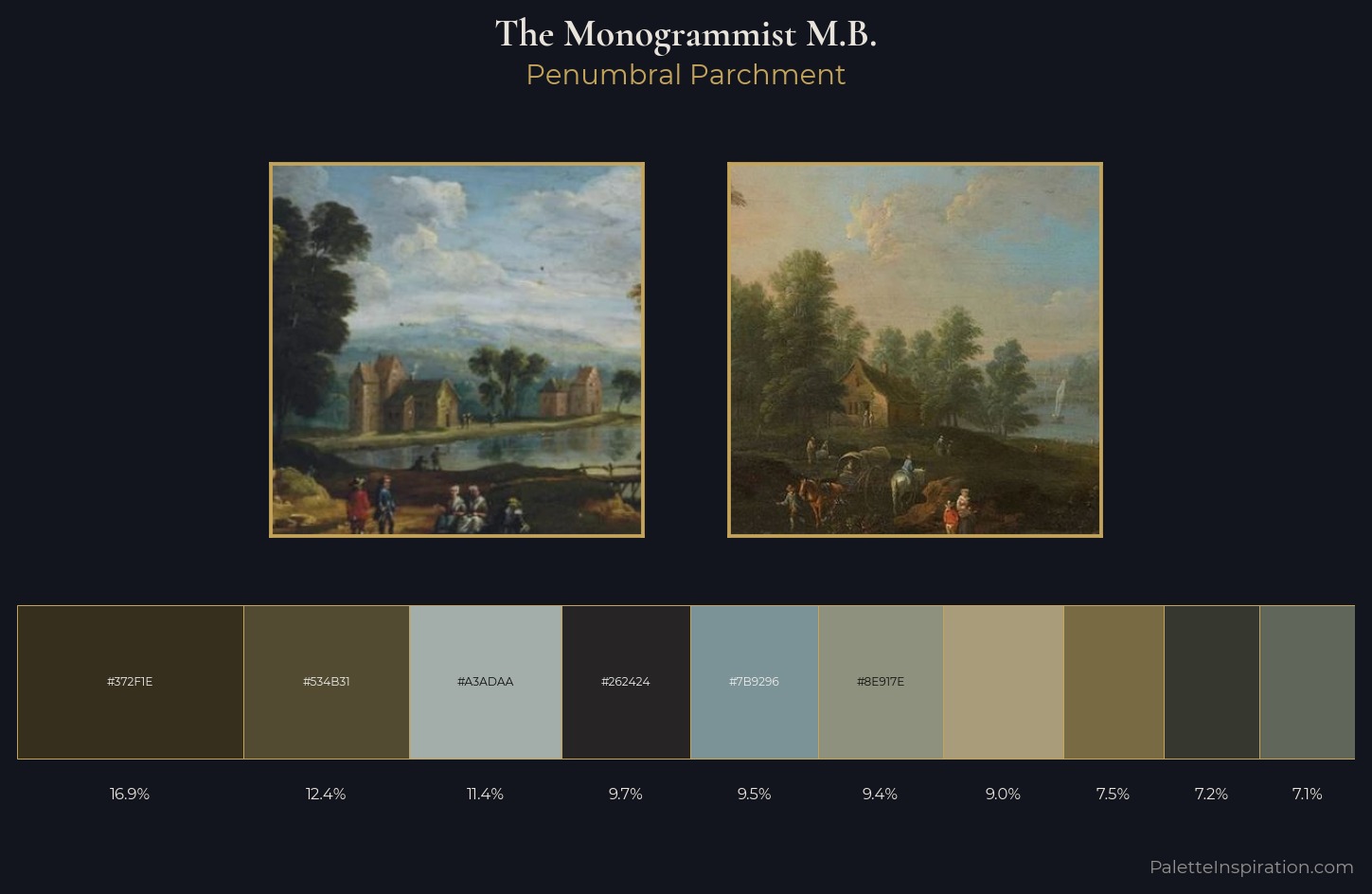The Monogrammist M.B. Palette 1 — Penumbral Parchment