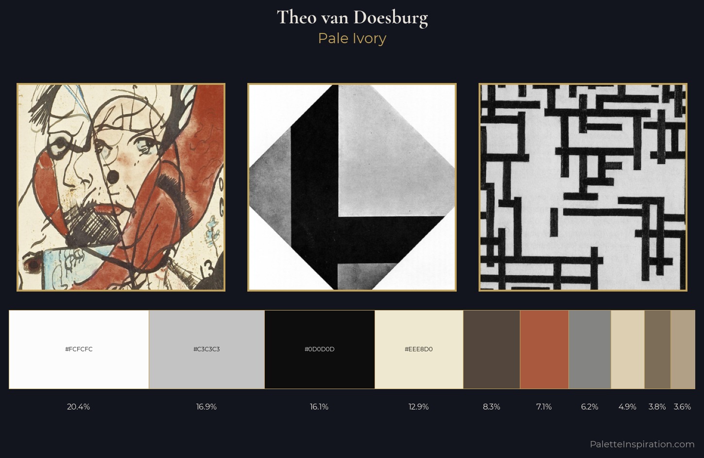 Theo van Doesburg Palette 1 — Pale Ivory