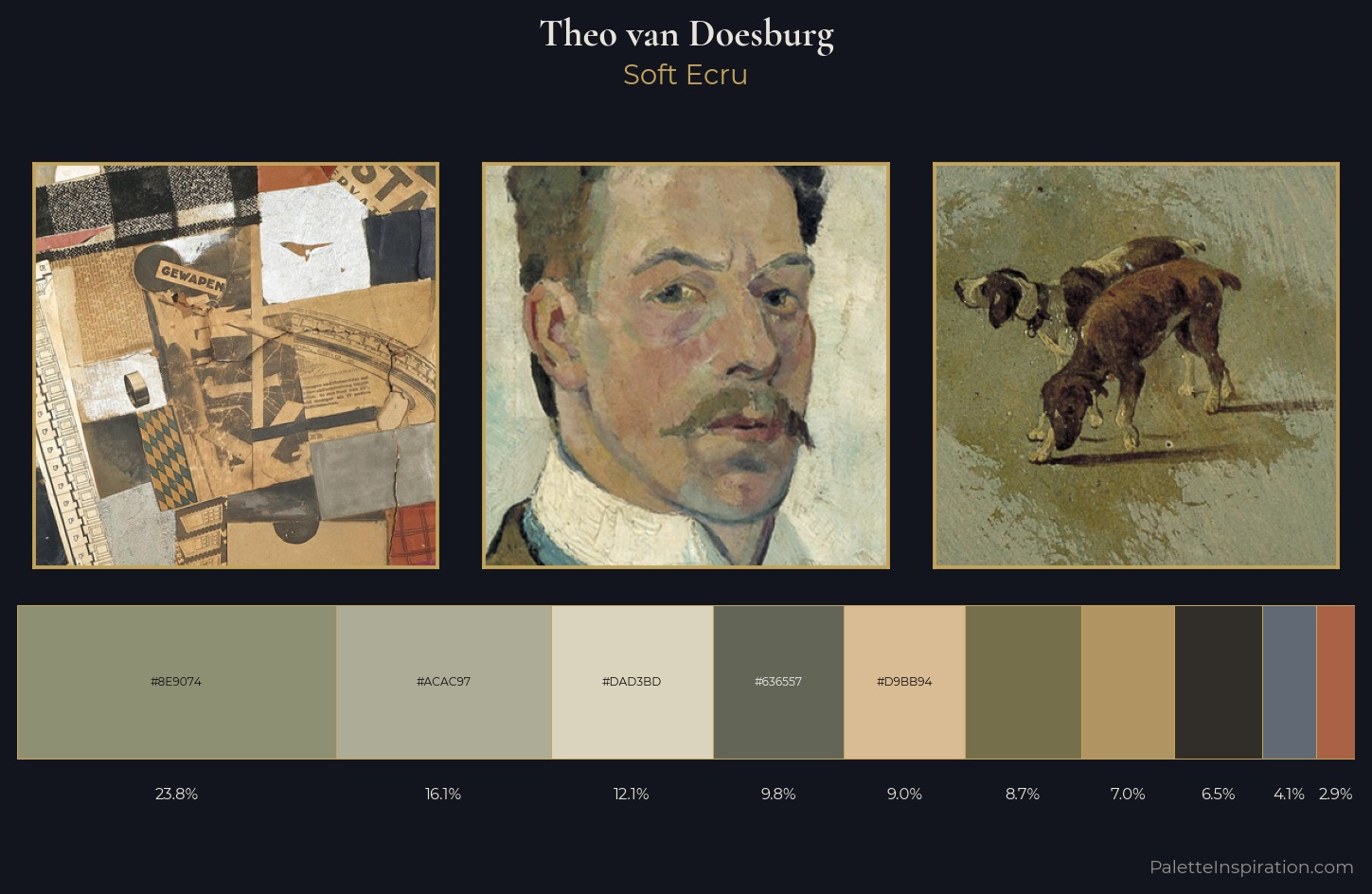 Theo van Doesburg Palette 3 — Soft Ecru