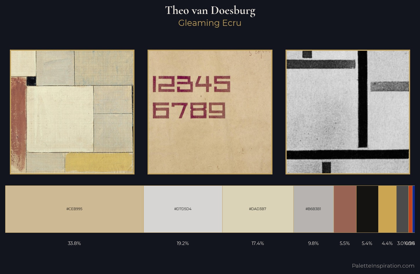 Theo van Doesburg Palette 5 — Gleaming Ecru