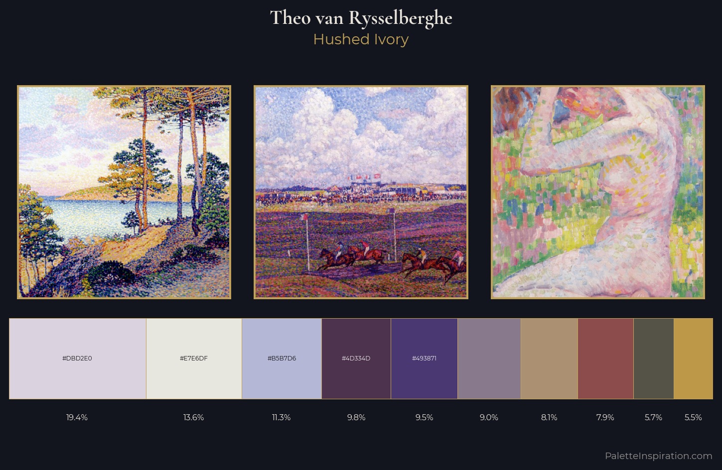 Theo van Rysselberghe Palette 2 — Hushed Ivory
