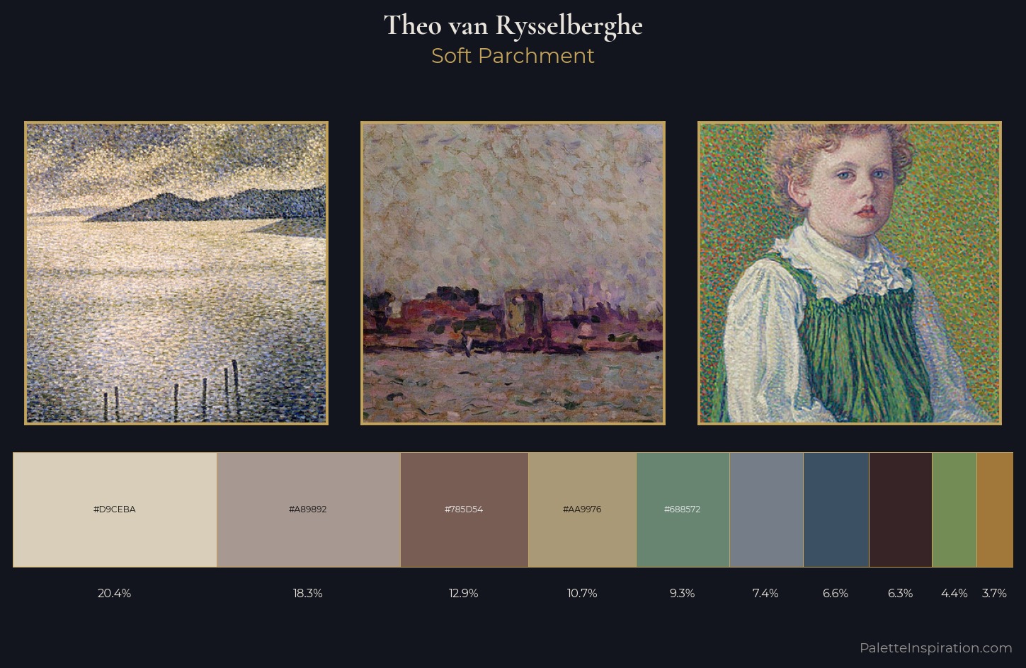 Theo van Rysselberghe Palette 8 — Soft Parchment
