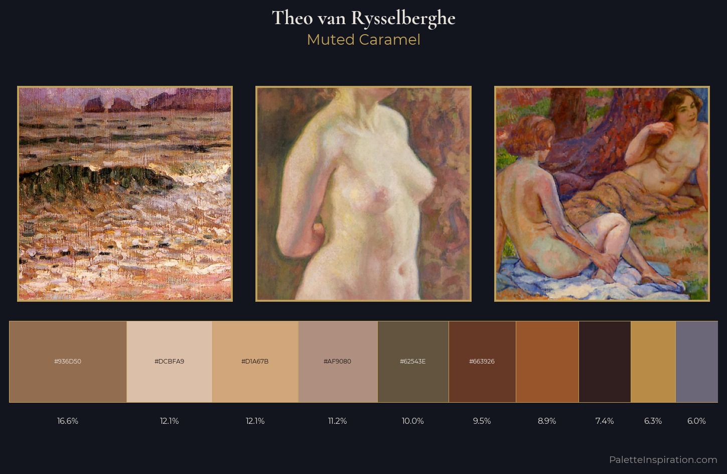 Theo van Rysselberghe Palette 10 — Muted Caramel