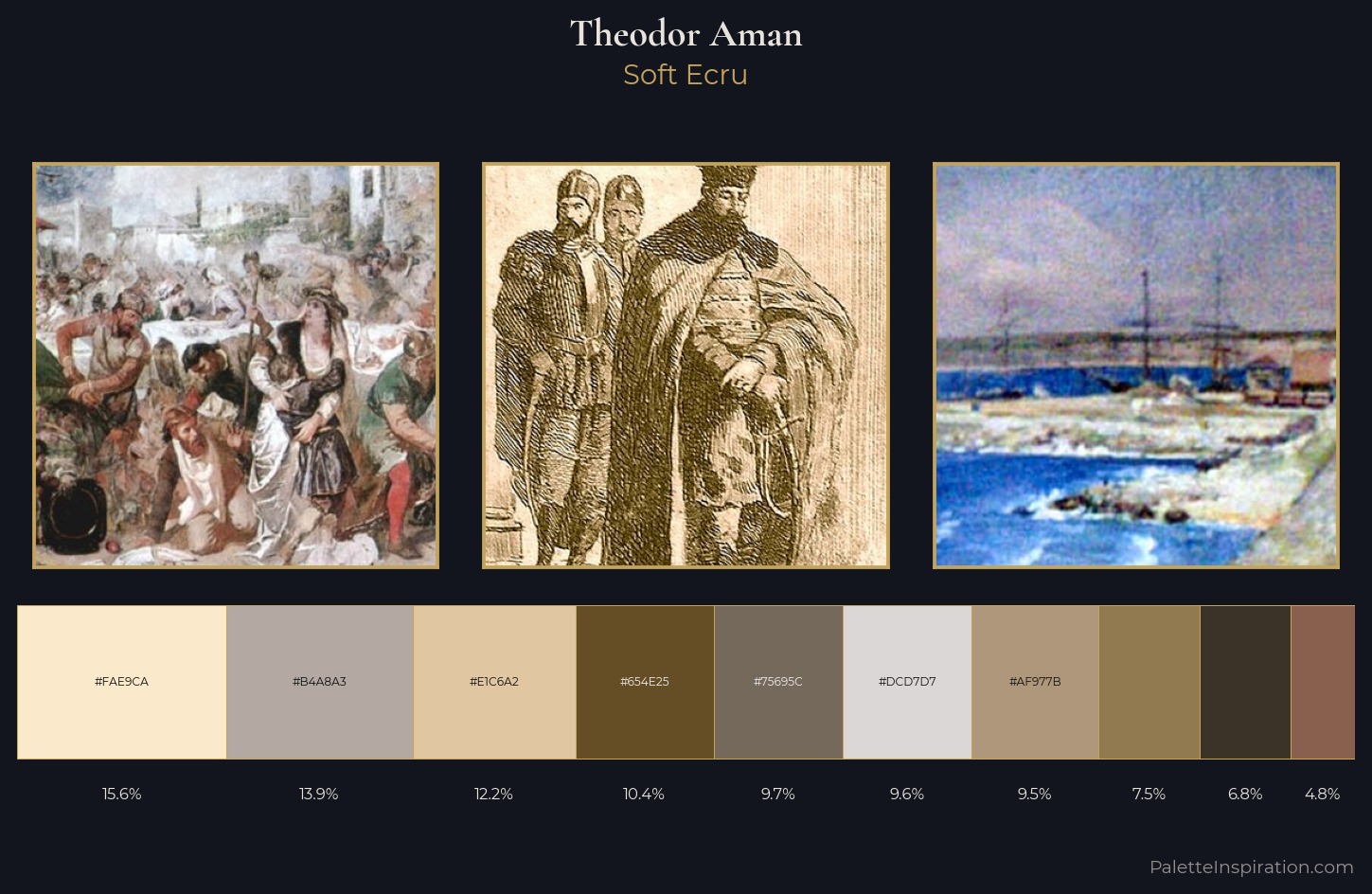 Theodor Aman Palette 1 — Soft Ecru