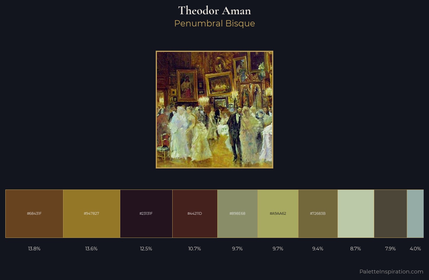 Theodor Aman Palette 5 — Penumbral Bisque