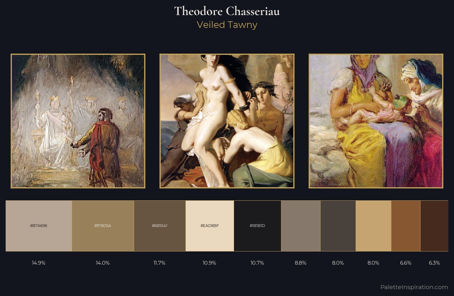 Theodore Chasseriau Palette 4 — Veiled Tawny