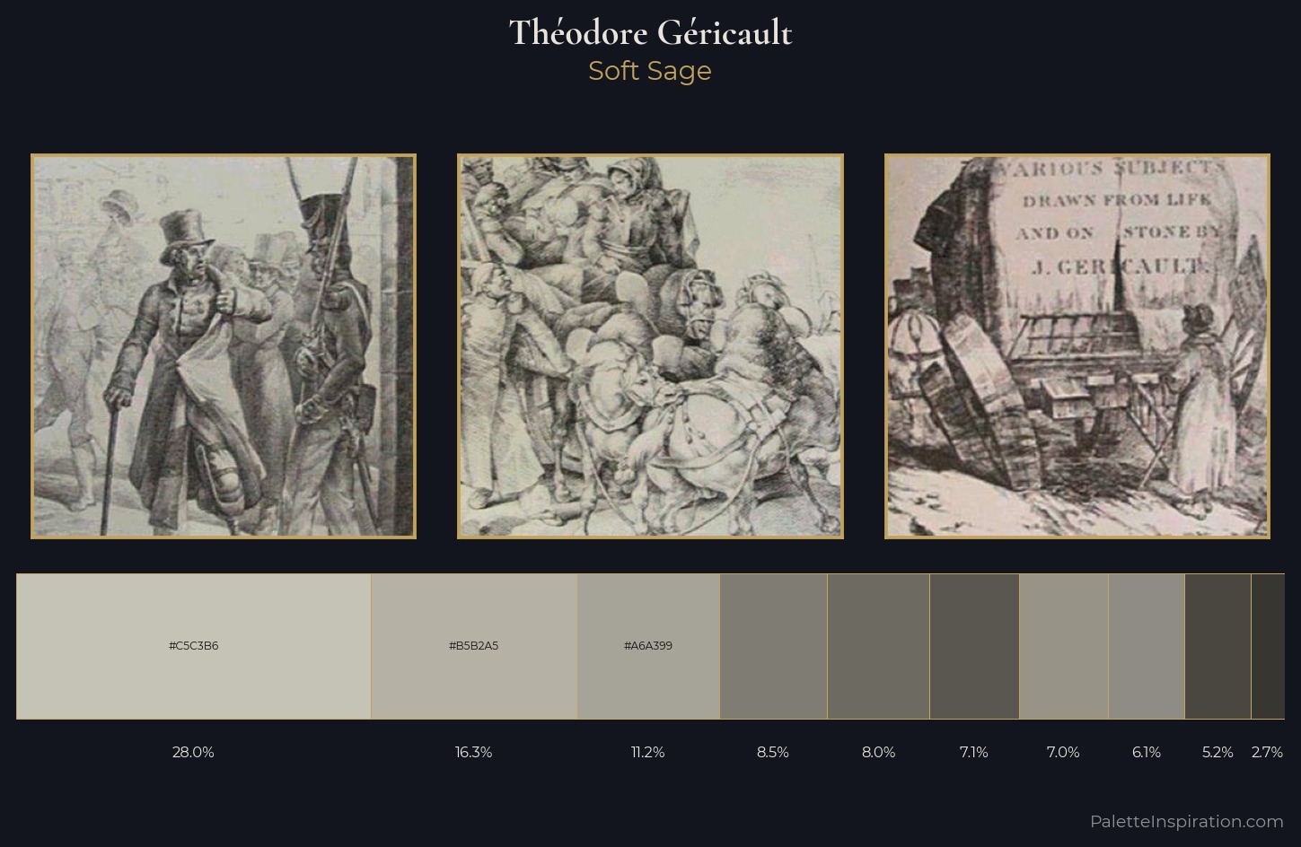 Théodore Géricault Palette 1 — Soft Sage