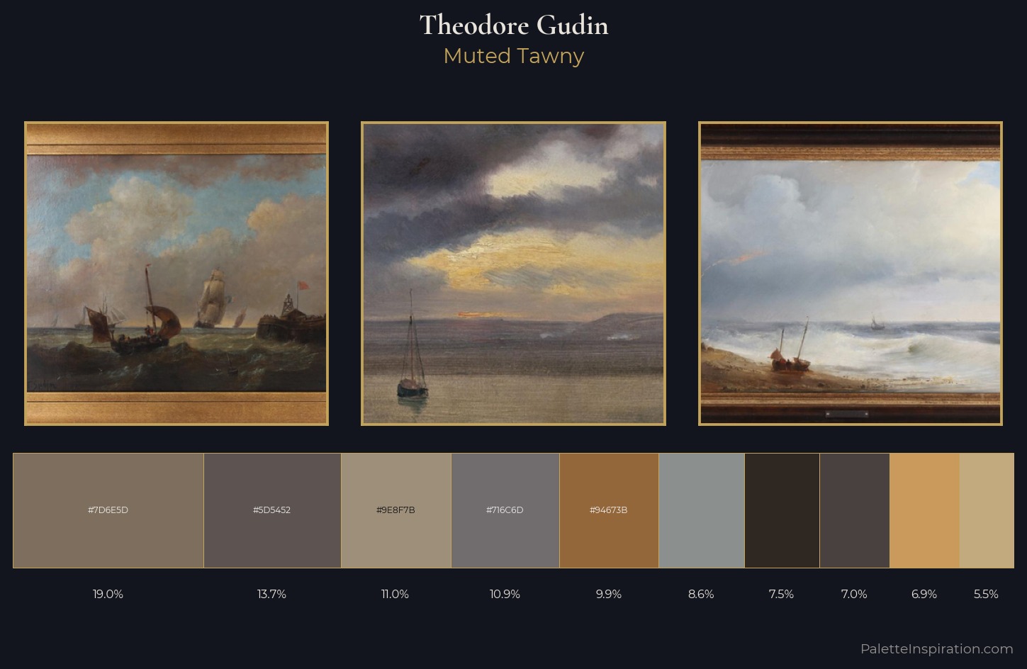Theodore Gudin Palette 5 — Muted Tawny