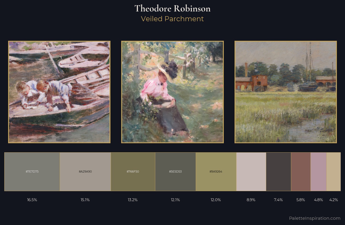Theodore Robinson Palette 4 — Veiled Parchment