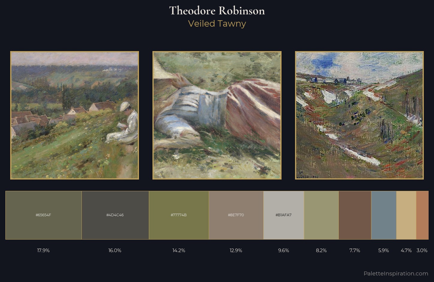 Theodore Robinson Palette 5 — Veiled Tawny