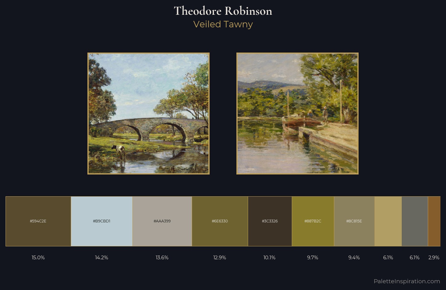 Theodore Robinson Palette 6 — Veiled Tawny