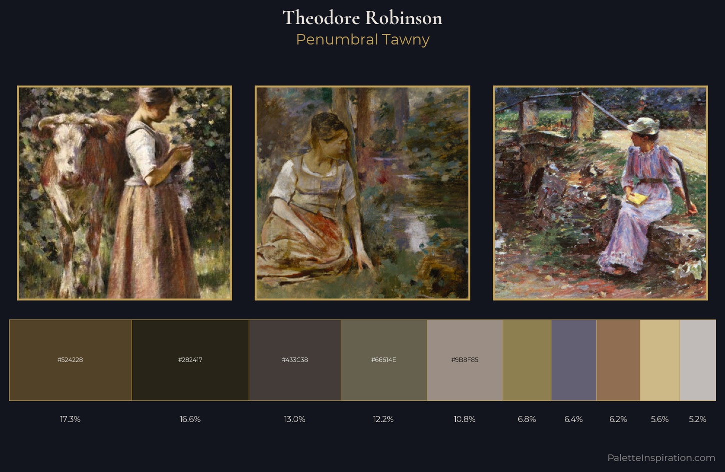 Theodore Robinson Palette 8 — Penumbral Tawny