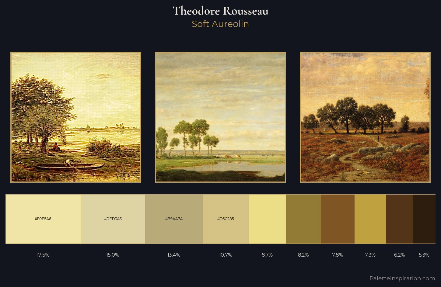 Theodore Rousseau Palette 1 — Soft Aureolin