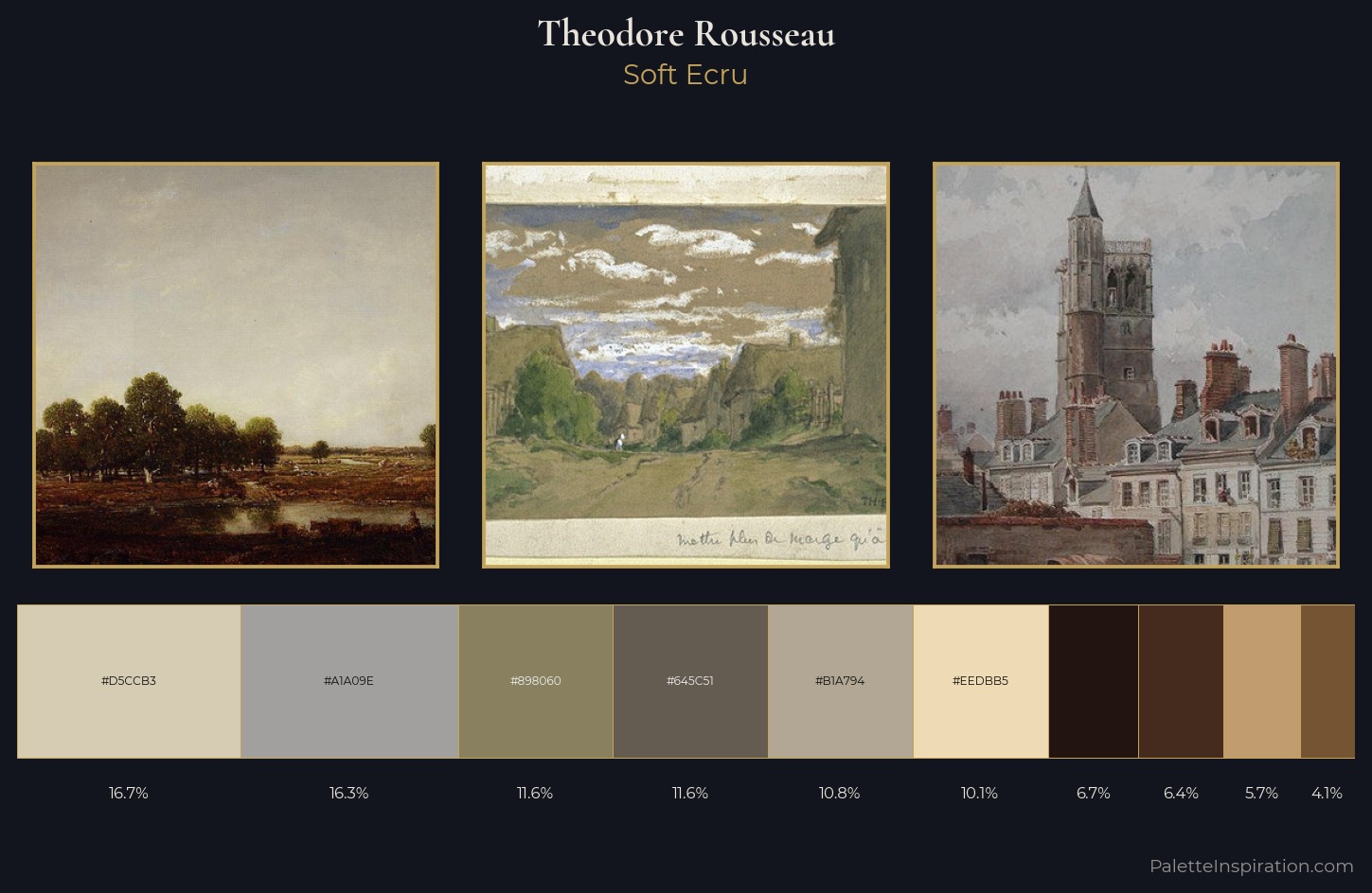 Theodore Rousseau Palette 2 — Soft Ecru