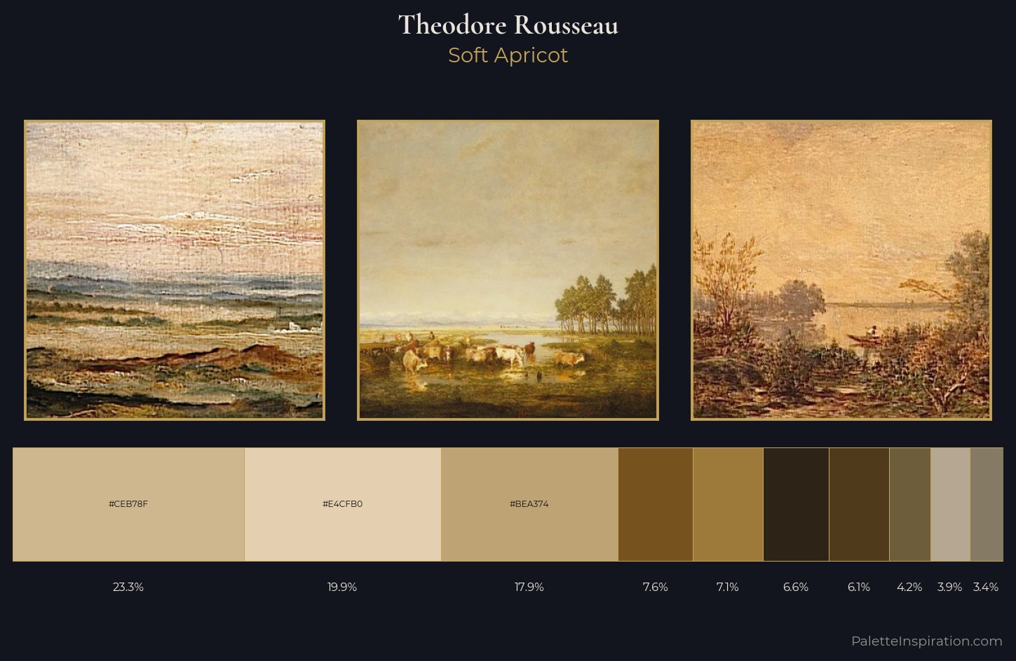 Theodore Rousseau Palette 4 — Soft Apricot
