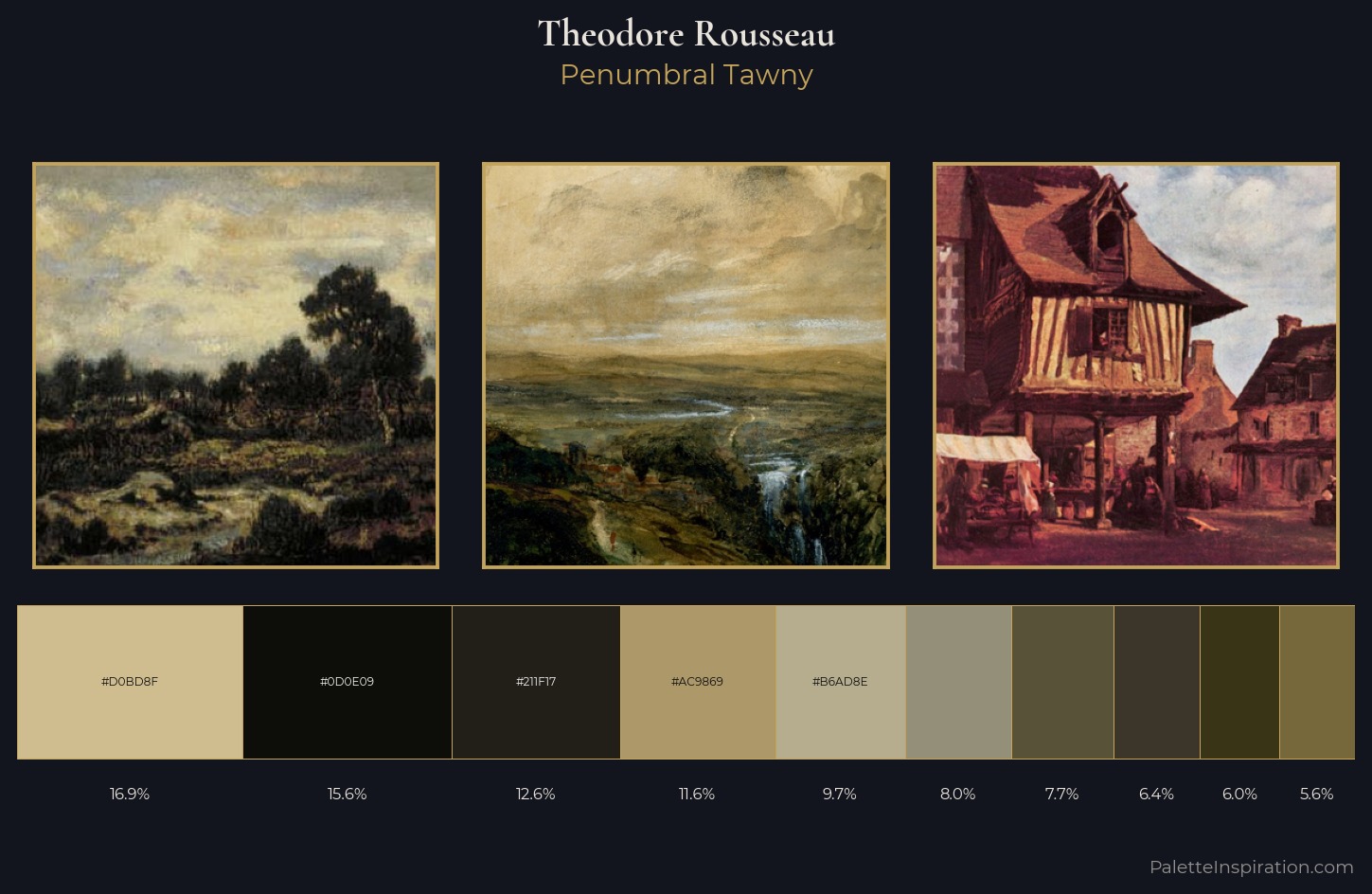 Theodore Rousseau Palette 9 — Penumbral Tawny