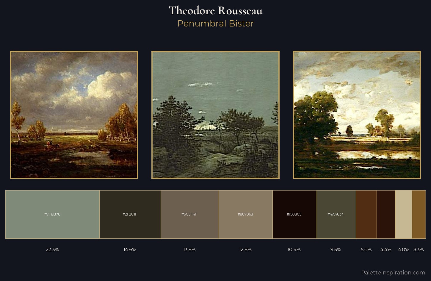 Theodore Rousseau Palette 12 — Penumbral Bister