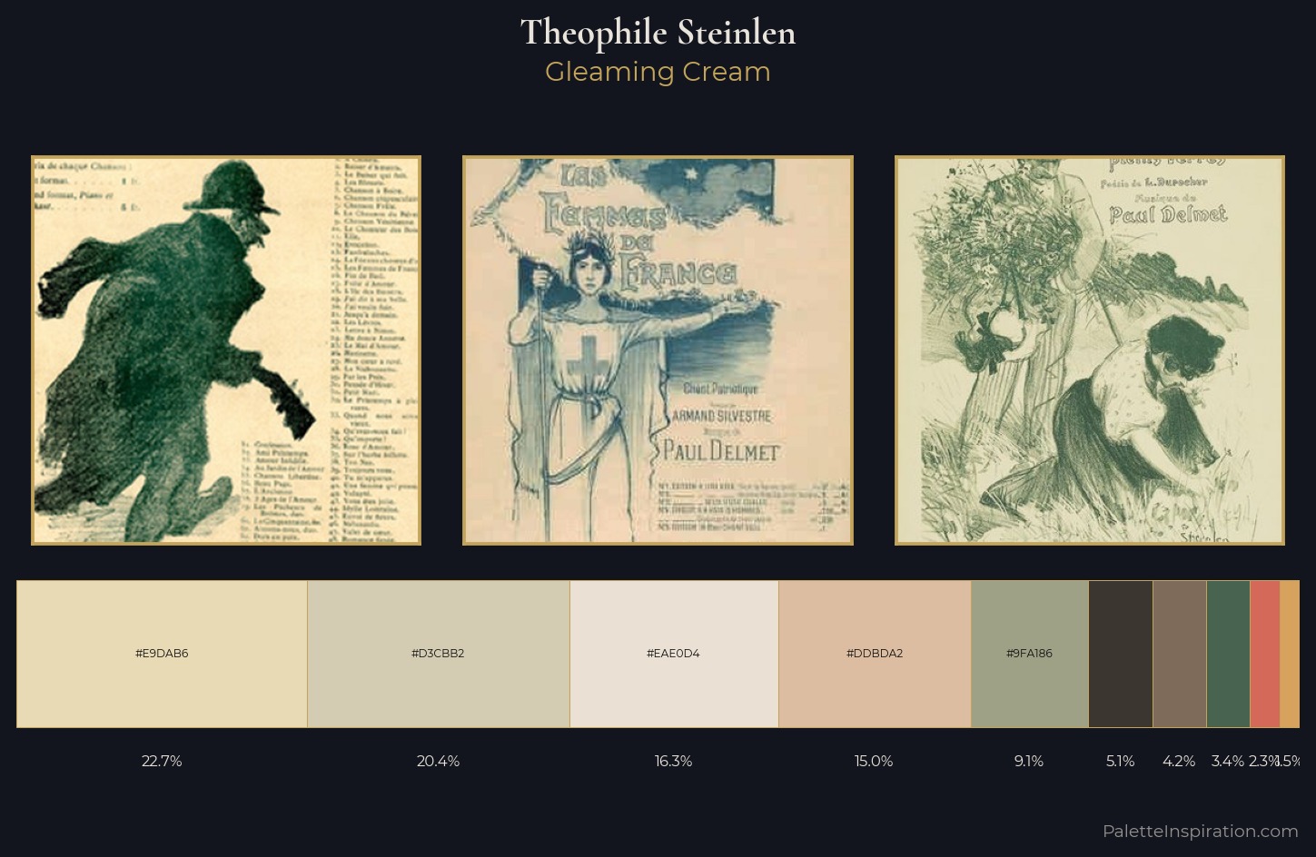 Theophile Steinlen Palette 2 — Gleaming Cream