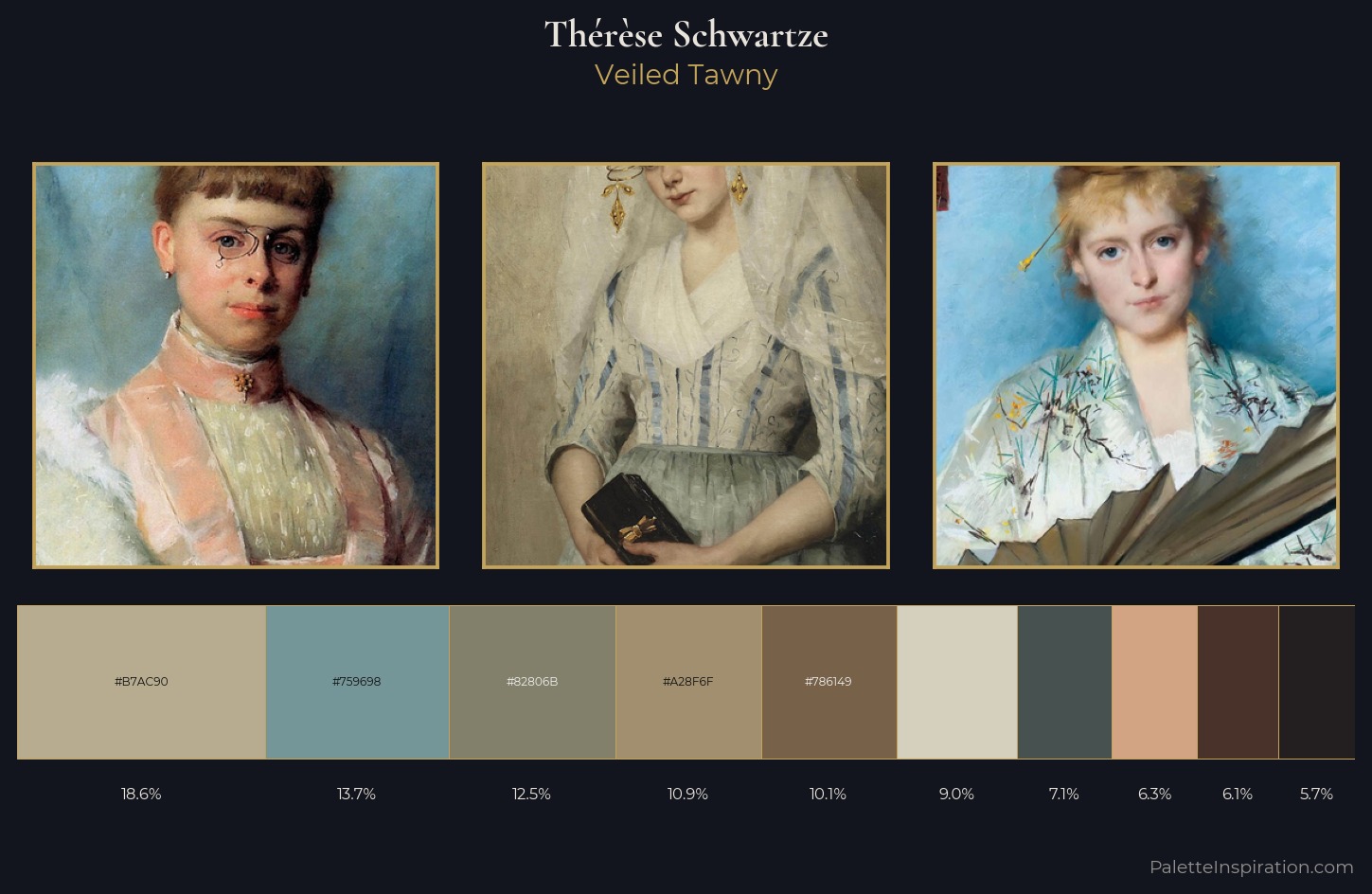 Thérèse Schwartze Palette 1 — Veiled Tawny