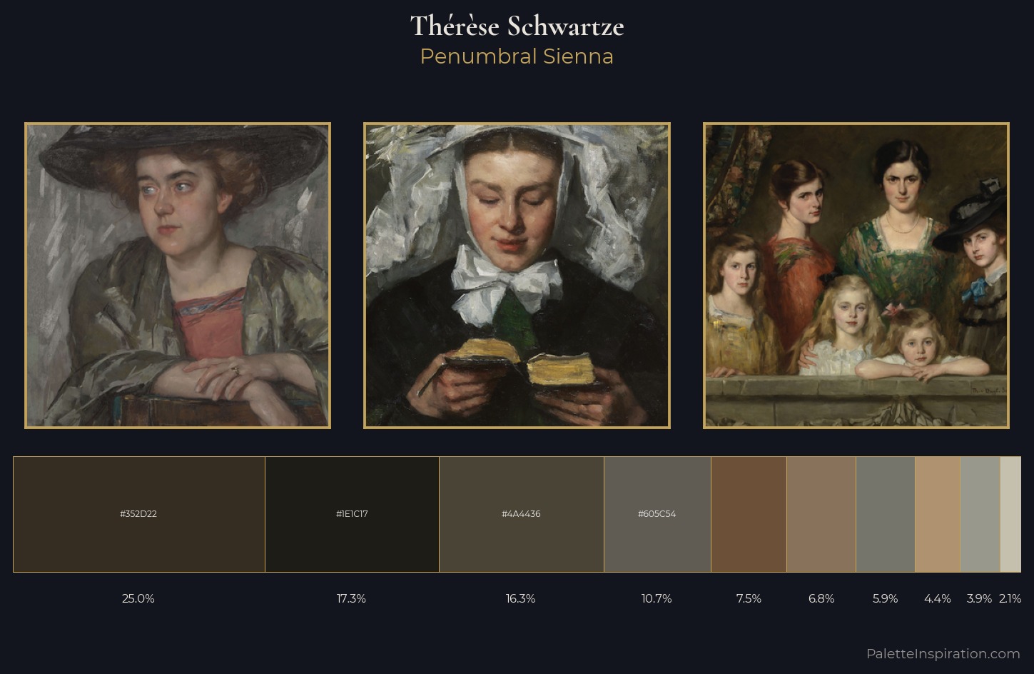 Thérèse Schwartze Palette 4 — Penumbral Sienna