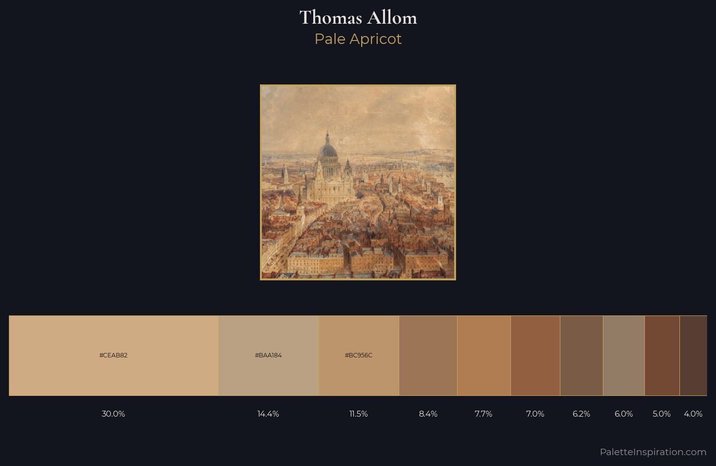 Thomas Allom Palette 3 — Pale Apricot