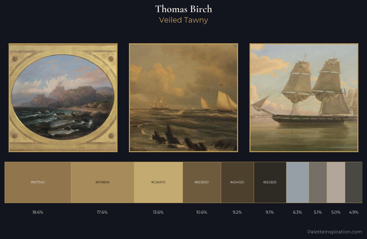 Thomas Birch Palette 3 — Veiled Tawny
