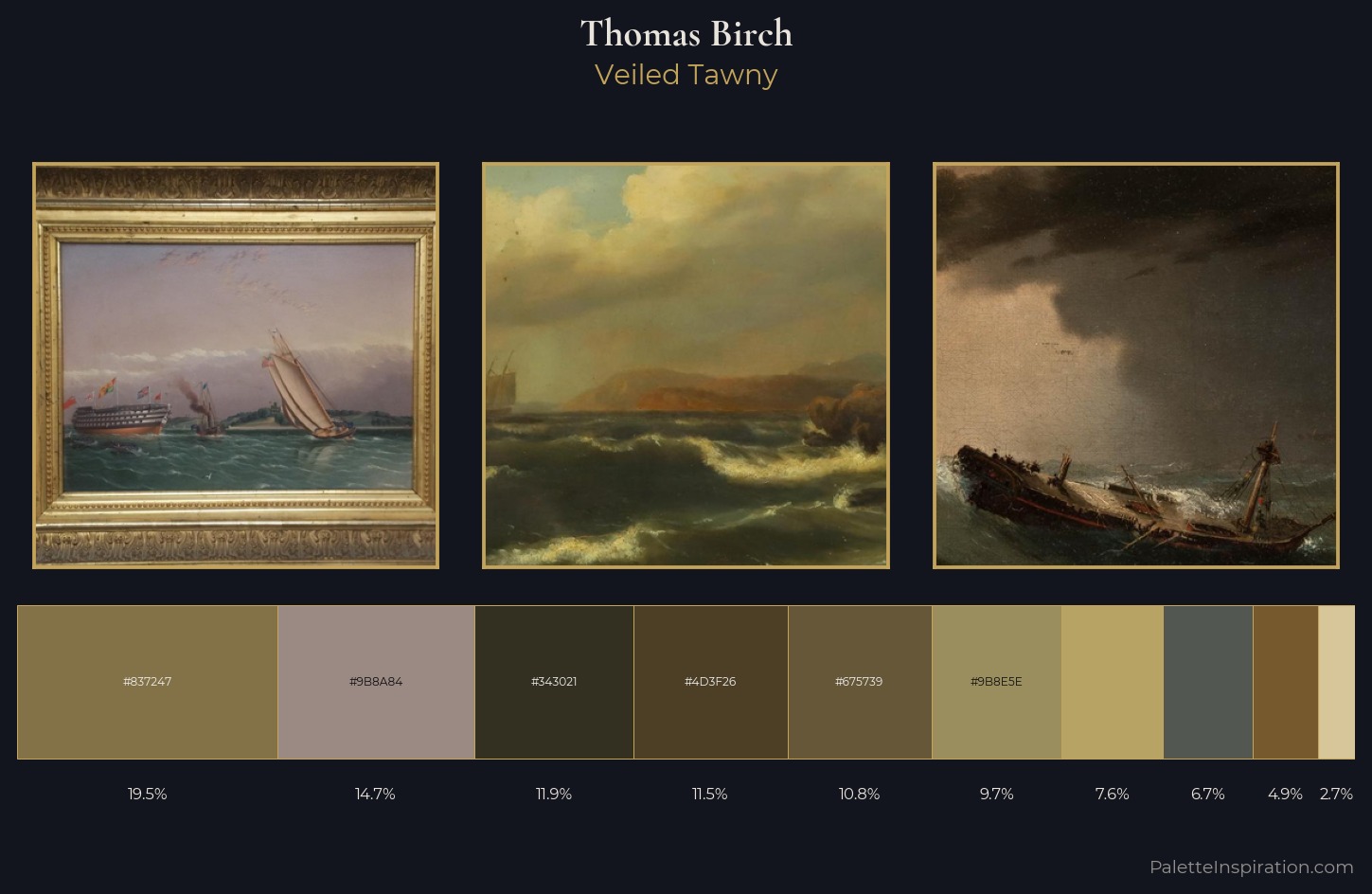 Thomas Birch Palette 4 — Veiled Tawny
