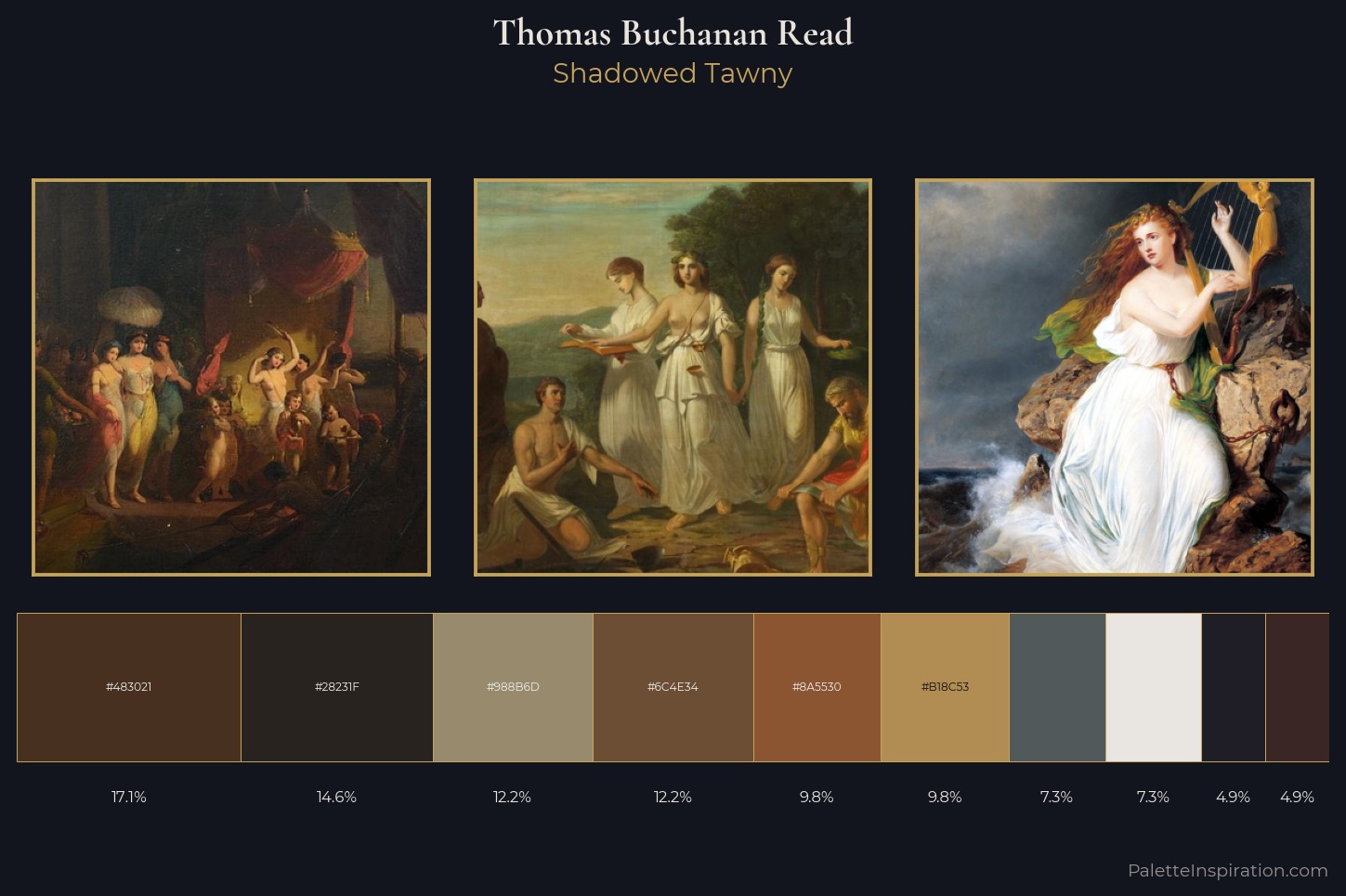 Thomas Buchanan Read Master Palette — Shadowed Tawny