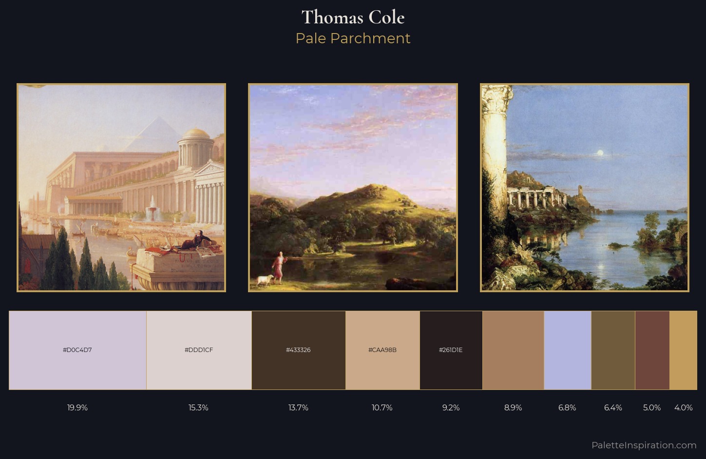 Thomas Cole Palette 2 — Pale Parchment