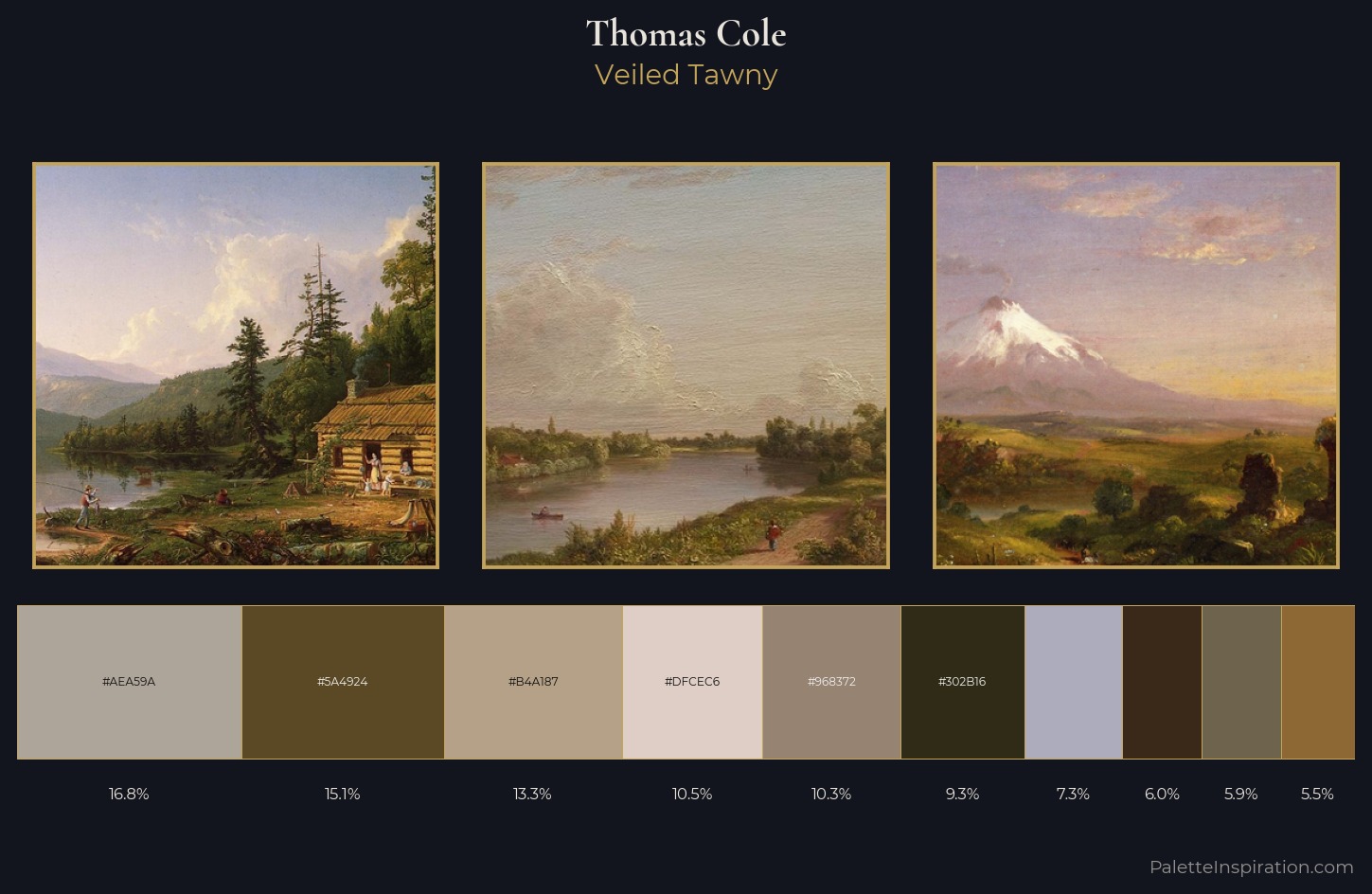 Thomas Cole Palette 5 — Veiled Tawny
