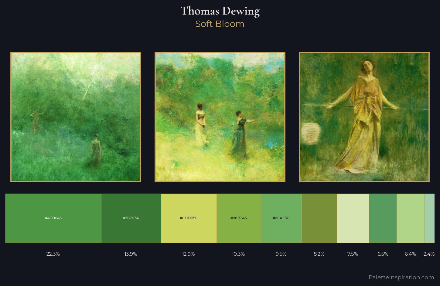 Thomas Dewing Palette 1 — Soft Bloom
