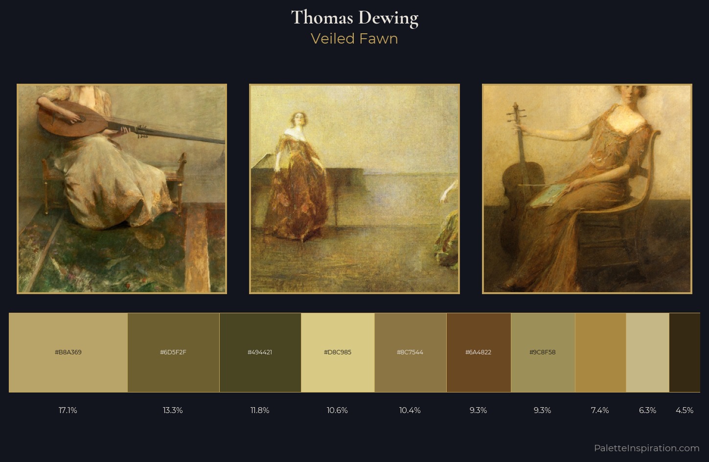Thomas Dewing Palette 5 — Veiled Fawn