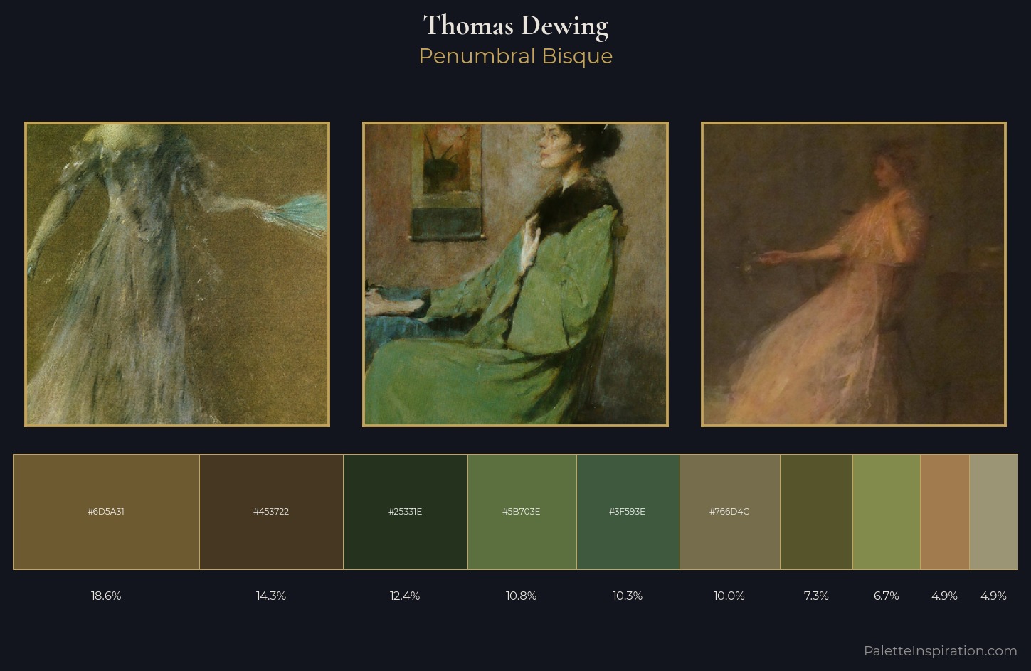 Thomas Dewing Palette 8 — Penumbral Bisque