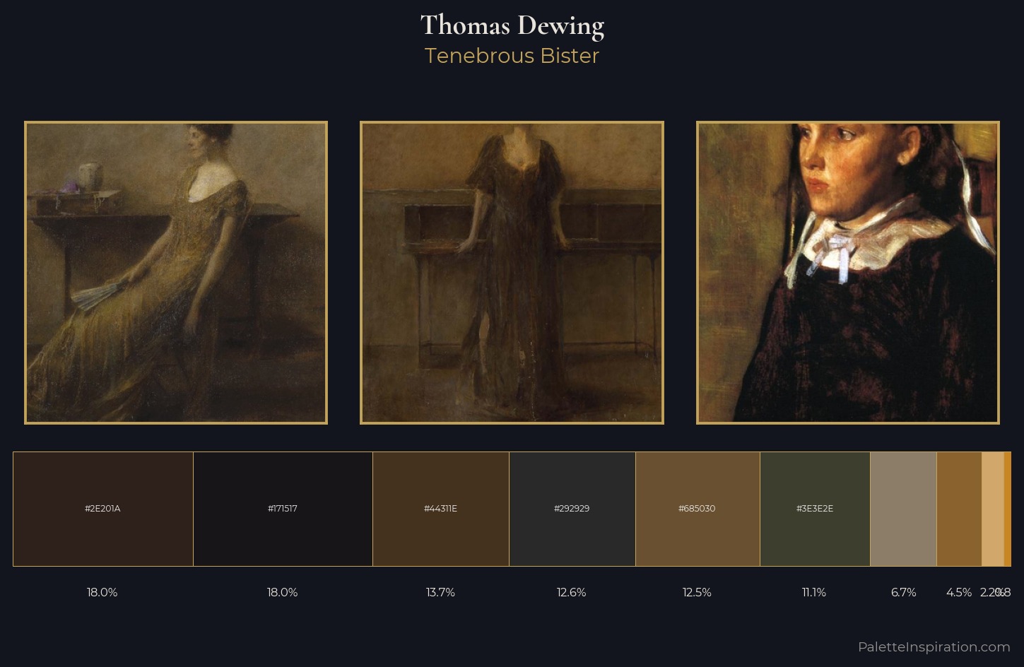 Thomas Dewing Palette 9 — Tenebrous Bister