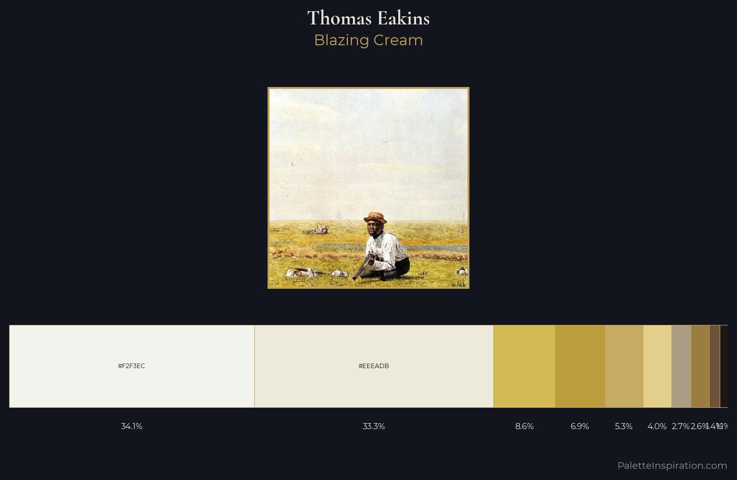 Thomas Eakins Palette 1 — Blazing Cream