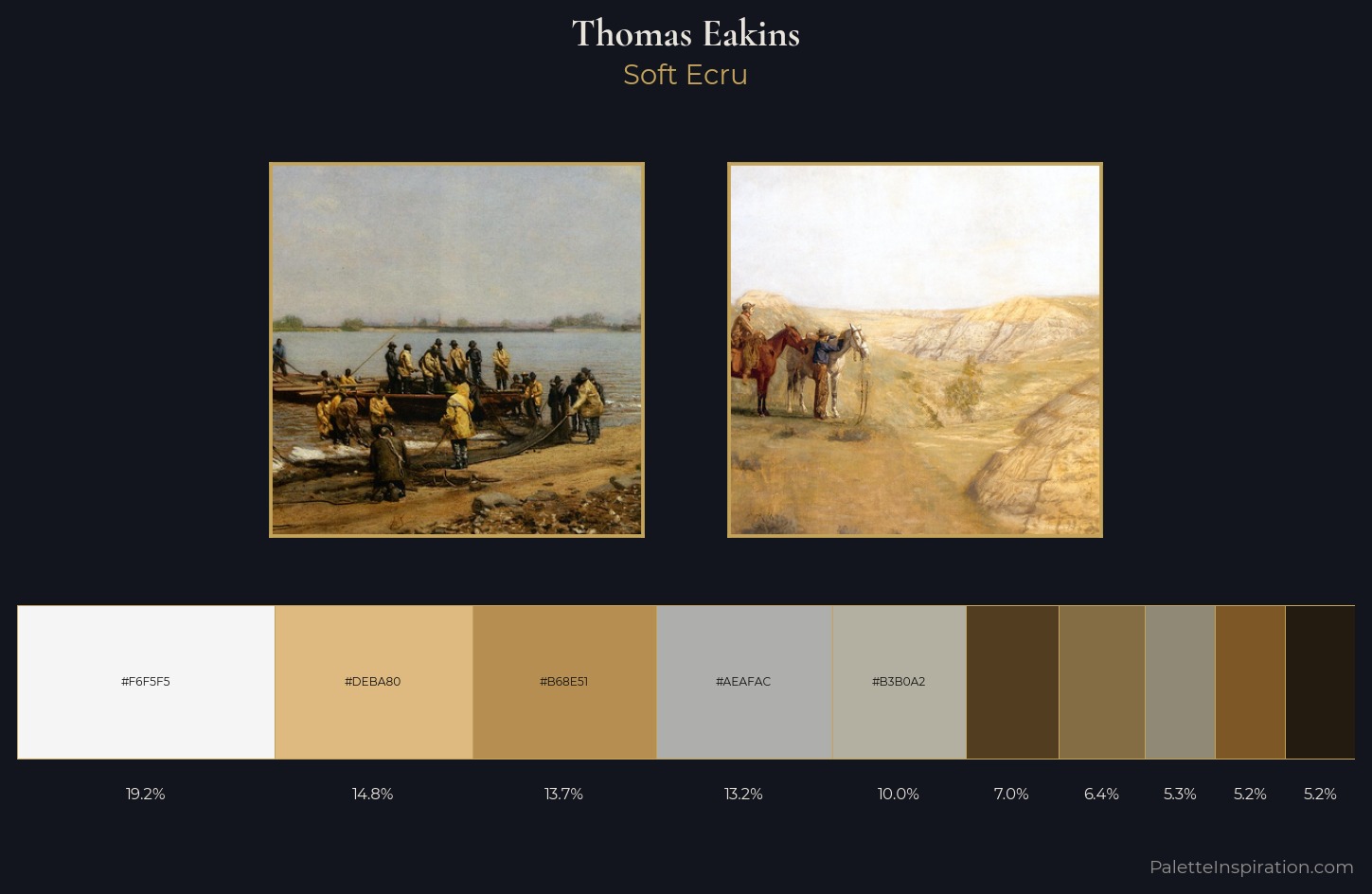 Thomas Eakins Palette 2 — Soft Ecru